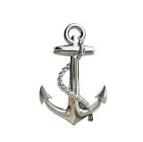 OnlyYou.X Anchor Emblem 3D Logo Anchor Badge Decal Sticker for Universal Cars 1 Piece...