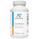 XYMOGEN Liver Protect - Supports Liver Health + Glutathione Production - Milk Thistle Extract, ALA Alpha-Lipoic Acid, N-Acetyl-L-Cysteine, Selenium L-Selenomethionine (120 Capsules)