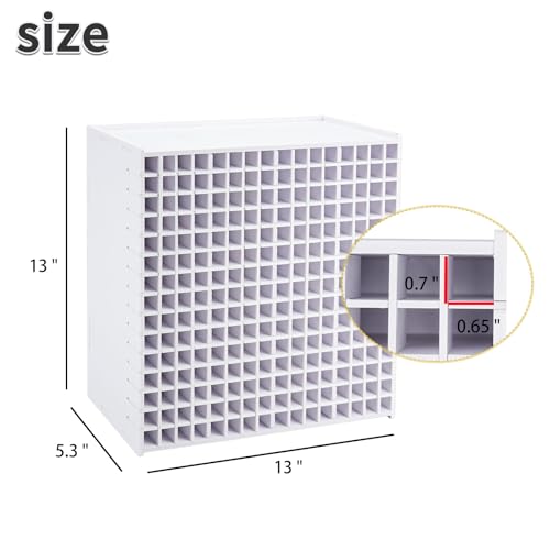 Image of SANFURNEY Marker Pen Organizer Holder for 240 Markers, Craft Art Supply Storage Rack, Desktop Art Marker Pens Colored Pencils Holder Storage Case for Home Classroom Office
