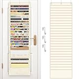 26-Pocket Over The Door File Organizer - Vertical Hanging Storage for Magazines, Documents & Paper, Heavy-Duty...