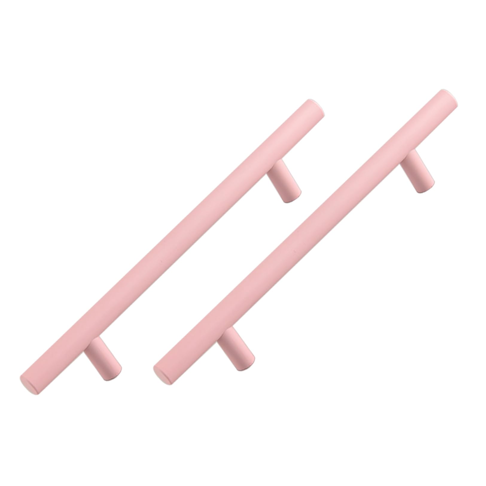RRrawgff 2 Pack Bridge-Shaped Drawer Handles Knobs Pink Wardrobe Handles Aluminum Alloy Dresser Handles Suitable for Children's Room (Hole Distance 128mm)