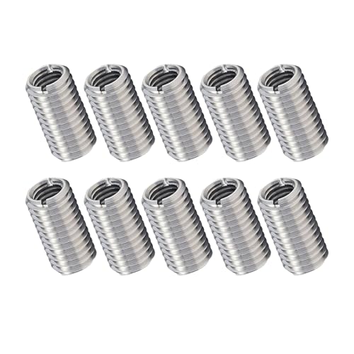 Pack of 10 Threaded Insert, Threaded Sleeve, M8 to M6, Stainless Steel Reducing Nuts, Threaded Sleeves, Threaded Adapter Threaded Socket, Screw-in Nuts, Female Thread Threaded Nuts, Thread Reduction