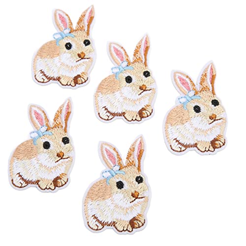 Zerodis ZERODISVAS3CPGY4M497 Household Sewing Patch, 10 Pcs Little Cute Bunny Patch Diy Sewing Cotton Ironing On Patch Embroidered Applique thumb #2