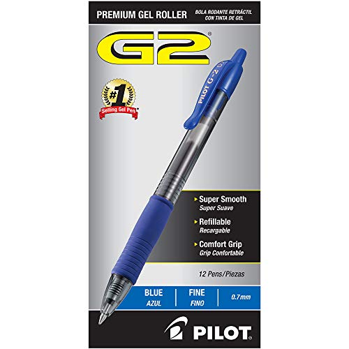 Pilot G2 Bolígrafo retráctil tinta gel azul 0.7 mm miniatura 2
