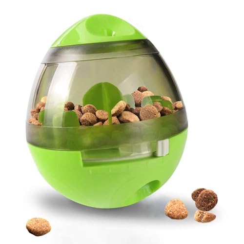 SunGrow-Puppy-Small-Dog-Breeds-and-Cat-Treat-Ball-Slow-Pet-Feeder-Boredom-Buster-Adjustable-Food-Dispenser-Ends-Naughty-Chewing-and-Bloat-Encourages-Exercise-Interactive-Puzzle-Feeder-46 SunGrow Puppy, Small Dog Breeds, and Cat Treat Ball, Slow Pet Feeder, Boredom Buster, Adjustable Food Dispenser, Ends Naughty Chewing and Bloat, Encourages Exercise, Interactive Puzzle Feeder, 4.6” - Image 1