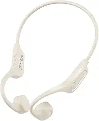 WIWU Marathon Plus Fone Sem Fio Condução Óssea – Bluetooth Wireless Open-Ear Estéreo Leve e Esportivo Conforto Prolongado Construção Resistente Branco Premium