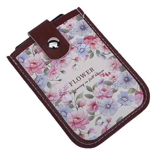 コンパクトなスライドアウトレザーウォレットカードホルダー防水ストレージオーガナイザー専門家学生のための日常使用カードスリーブ毎日の通勤用