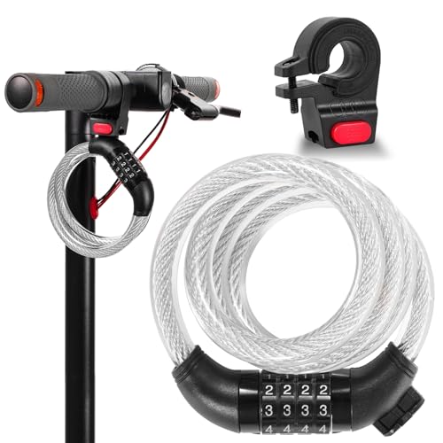 FXINRUIA E Scooter Lock，Bike Cable Lock High Security Heavy Duty