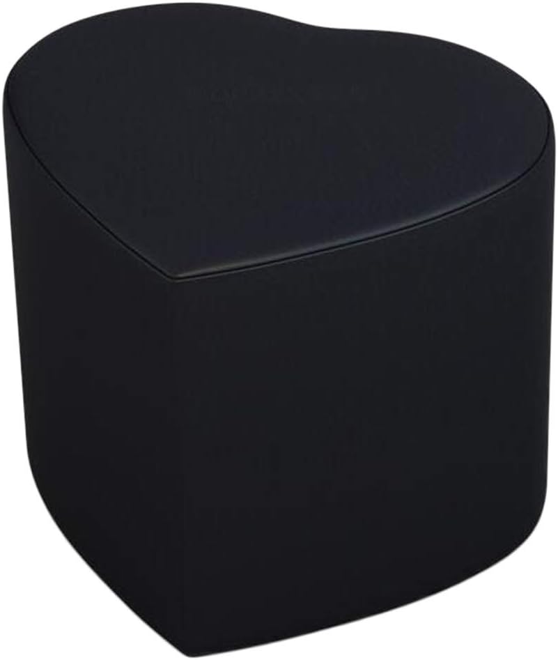 LSXIAO Pouffes and Footstools Shoe Bench Heart Shape PU