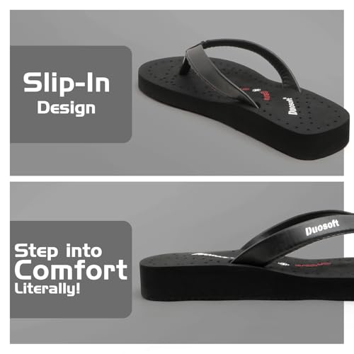 Image of Duosoft Flip Flop for Women | Soft Comfortable | Breathable | Fashionable | Stylish | Trendy | Super Soft | Lightweight | Anti-Slip Sole | Indoor & Outdoor |DW-31-Brown