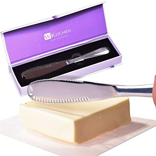 Butter Knife Spreader and Curler with Holes - Stainless Steel Butter Slicer Shaver