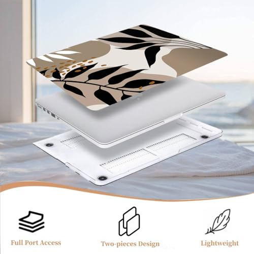 Carcasa MacBook Air 13 A1932 estilo palmera marrón para entornos de oficina y cafetería 5