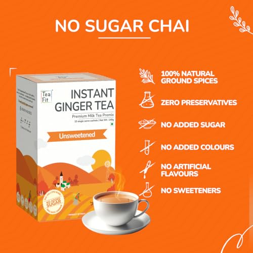 Té instantáneo de jengibre sin azúcar pack 20 sachets miniatura 5