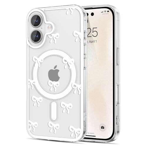 Coque iPhone 16 MagSafe chic et anti-jaunissement en polycarbonate durable pour femme