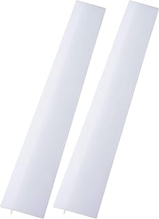 2 Pack Silicone Stove Counter Gap Cover， Flexible Easy Clean Heat Resistant Wide & Long Gap Cap Fillers,Seals Spills Between Counter, Stove Top, Oven, Washer & Dryer (21Inches, White)
