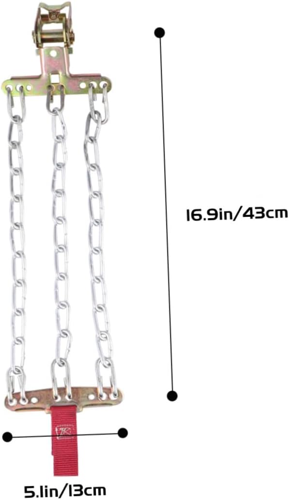 Large Size Snow Chains for SUV Tires Steel Anti-slip 3-Chain Design Winter Traction Mud Emergency Use