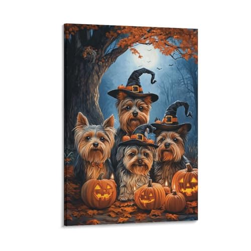 Affiche Yorkshire Terrier décoration murale : portrait tendre pour chambre