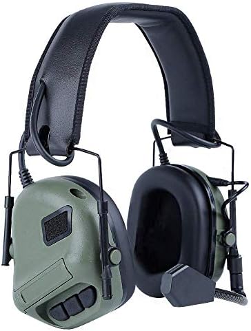 Tactical Headset Noise Reduction Safety Ear Muffs for Military Airsoft Paintball Hunting Activities to Protect Ear