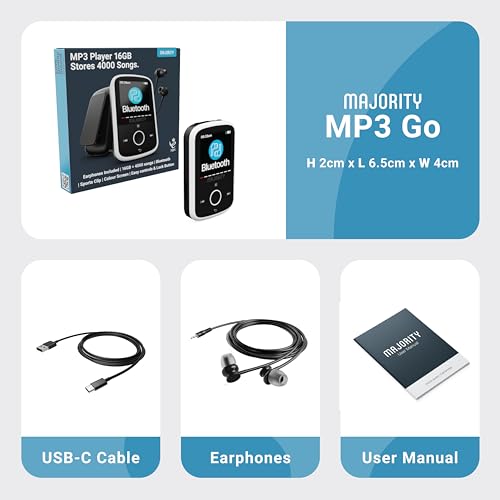 Majority MP3 GO Player With Bluetooth And Sports Clip | Earbuds Included, Expandable To 128Gb | Bluetooth Mp3 Music Player thumb #6