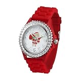 Blekon Crystal-Studded Women's Analog Watch - Stunning White Dial with Spiritual Print, Sleek Silicone Strap
