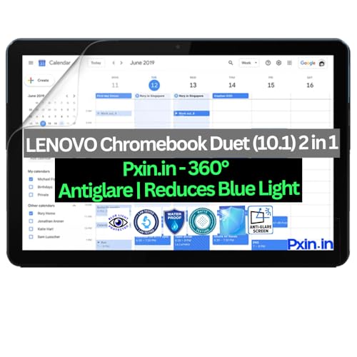 Image of Pxin Tablet Anti Bluelight and Anti Glare Screen Guard compatible with LENOVO Chromebook Duet (10.1) 2 in 1 | BLUVLightblock Tech | Scratch Proof | Prevents bluelight | Eye Protection | No Dry Eyes