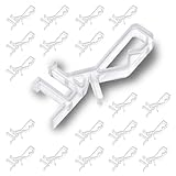 20 PCS Hidden Channel Valance Clips, 1-7/8 Inch Blind Clips for Valance, Seamless Look Blind Valance Clips Replacement for Wood & Faux Wood Blinds with Groove