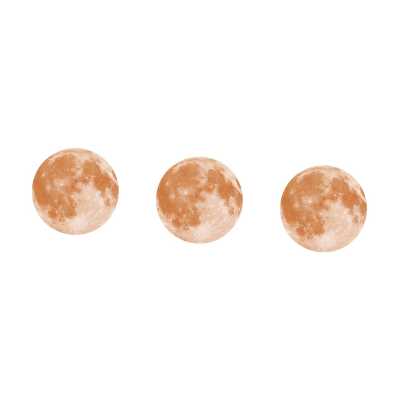 Lune phosphorescente autocollante de 20 cm pour illuminer les nuits d'enfants