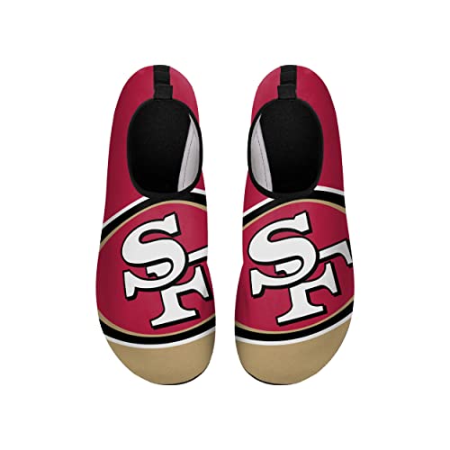 Image of FOCO NFL Mens Nflteam Logo Barefoot Beach Pool Quick-Dry Aqua Yoga Water Shoes