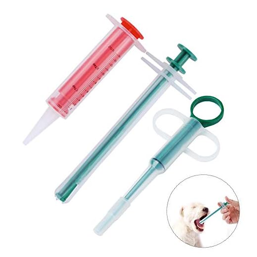 3 Pack Pet Pill Dispenser Dog Pill Gun Cat Pill Shooter Pill Applicator Tablet Capsule or Liquid Medical Feeding Tool Kit Syringes for Small Animals