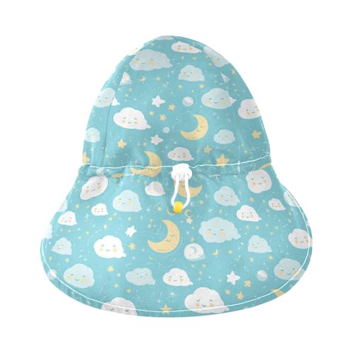 Boho Blue Simple Toddler Boy Girl Beach Hats Baby Boys' Water Hats Toddler Girl UPF 50 Adjustable Traveling Camping3
