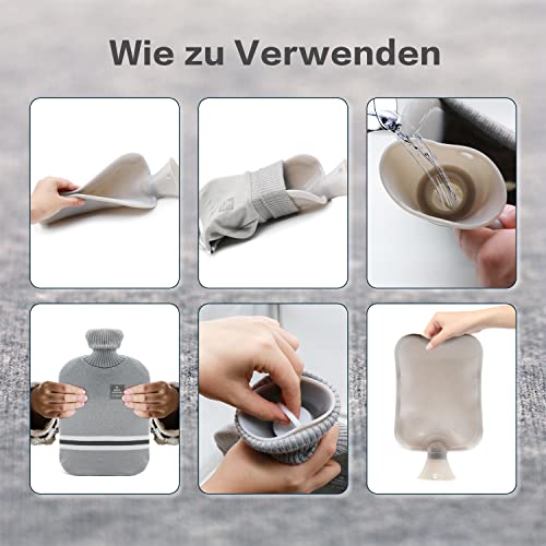 Borsa dell'acqua calda con rivestimento