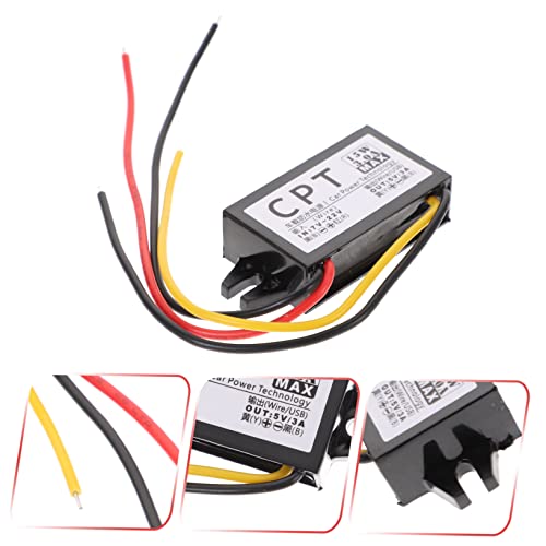 jojofuny 4 Pcs 12v a 5v fanfarrão intensificador de placa conversora audio interfone regulador de al