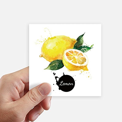 Stickers muraux citron aquarelle pour masquer les rayures de pc - 2