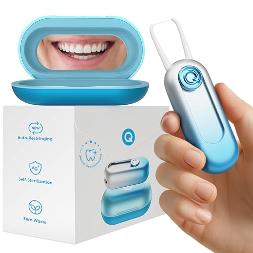 UpFlosser P1 Premium Auto-Restringing Flosser with Replaceable Floss Capsule &