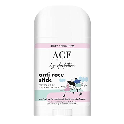 ANTI ROCE STICK ACF by DADATINA | Antifricción deportiva y diaria | Ideal para peregrinos y talla grande | Evita Irritación en Muslos, Axilas y pies | Apta para piel sensible - 30g