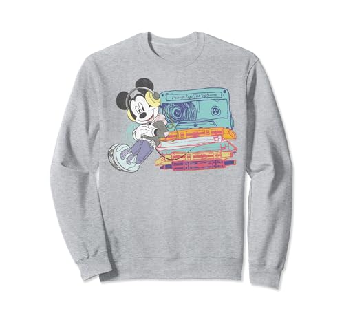 Sweatshirt Mickey Mouse mixtape idéal pour vos sorties décontractées et week-ends