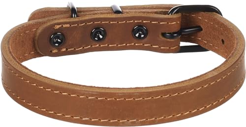 Flamingo Dog Collar Montana Cognac S/M 32-40cm 20mm, Brown - Image 2