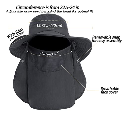 Sombrero de sol para hombre y mujer, protección UV verano miniatura 4