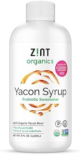 Organic Yacon Syrup - Award-Winning 100% Pure Paleo-Certified Prebiotic Fiber, Liquid Natural Sweetener, Non GMO, Pure Yacon Root Superfood (8 Fl Oz (Pack of 1))