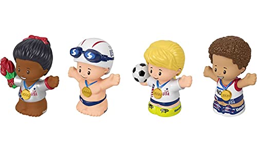 Little People Collector Team USA Classic Sports Special Edition Set for Adults & Fans, 4 Athlete Figures in Display Package - Thumbnail 3