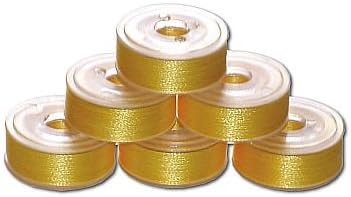 144 Prewound Bobbins - Canary Bright P816 "L" Size Plastic Sided