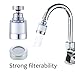 360-Degree Rotating Faucet Filter Sink Water Faucet Filter Water Purifier Faucet Filter Purifier for Kitchen and Bathroom,Removes Heavy Metals and Hard Water(Blue)