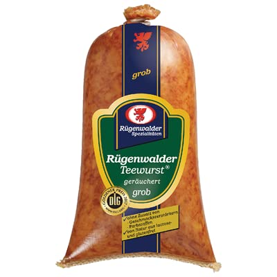 Rügenwalder Teewurst geräuchert Grob 1x250 g Packung