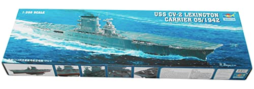 Trumpeter 05608 - Modellino Portaerei Uss Lexington Cv 2