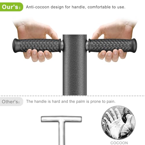 Dolibest Plugador de grama, ferramenta de plantador de bulbo com aderência de borracha macia, ferram