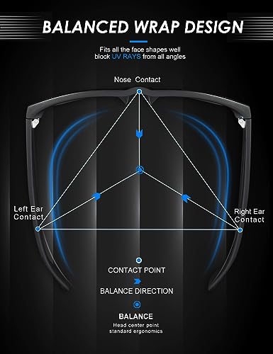 Anyluv Mens Sunglasses Polarized, Vintage Sunglasses For Men Women Uv Protection Mirrored Lens For Outdoor Fishing Driving (Ice Blue/Green/Orange) #TOP4