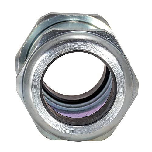 Image of Eastman 4-5 /8 Inch Long Pattern Compression Coupling, 1-1 /4 Inch IPS, Galvanized Steel, 20568