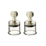 ThunderStar Nipple Breast Enlargement Enhancement Twister Pump Suckers Rotary 2pcs XL (Dia. 5 cm/1.97 in) Firmer Perkier Larger Nipples