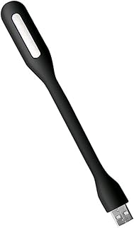 NOGRAX Small Black Table lamp Portable USB LED Mini Book Reading Light Lamp Travel Table Lamp PC Computer Laptop Notebook Flexible Bendable Night Light Lamps