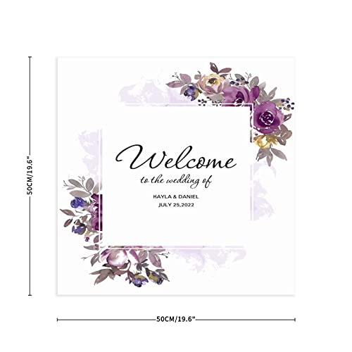 Panneau bienvenue mariage bois pour guider les invités